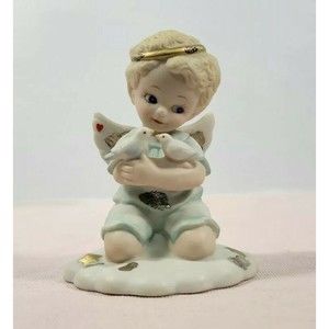 Vintage 1995 Bundles Of Love Figurine Tender Hearts Collection angel birds